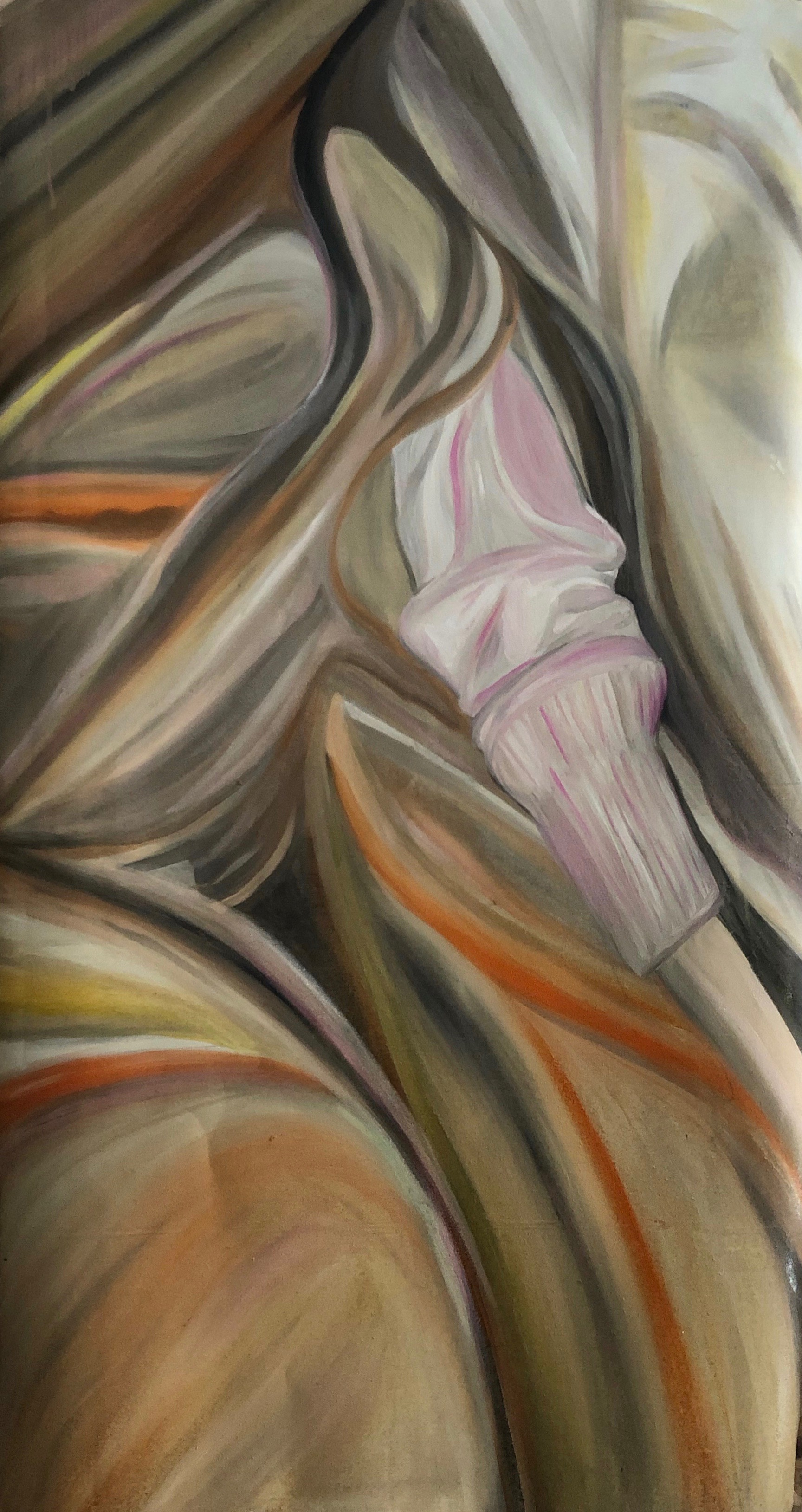Arm in silk, 2021 oil on canvas 56x106 cm - Cover image